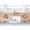 Gourmetier GKFA33229 Solid Surface 33" x 22" Farmhouse Sgl Bowl Kitchen Sink, Wht GKFA33229 - alternate 2